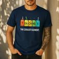 Teacher The Coolest Element Chemistry Periodic Table Science Men's Casual T-Shirt Navy