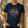 Teacher Early Childhood Squad T-Shirt Men's Casual T-Shirt Navy