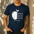 Teacher Empower Student Teacher Protest Supporter Red For Ed Men's Casual T-Shirt Navy