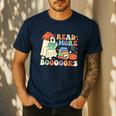 Teacher Halloween Cute Booooks Ghost Read More Books Men's Casual T-Shirt Navy Teacher Halloween Cute Booooks Ghost Read More Books Men's Casual T-Shirt Navy