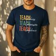 Teacher Kindness Compassion Confidence Teaching Men's Casual T-Shirt Navy