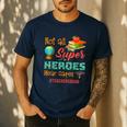 Teacher Not All Superheroes Wear Capes Teacher Squad Men's Casual T-Shirt Navy Teacher Not All Superheroes Wear Capes Teacher Squad Men's Casual T-Shirt Navy