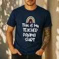This Is My Teacher Pajama Shirt Teacher Life Tee Men's Casual T-Shirt Navy This Is My Teacher Pajama Shirt Teacher Life Tee Men's Casual T-Shirt Navy