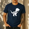 Teacher Saurus T Shirt For Men And Women Men's Casual T-Shirt Navy Teacher Saurus T Shirt For Men And Women Men's Casual T-Shirt Navy