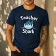 Teacher Shark Teacher For Men Women Men's Casual T-Shirt Navy Teacher Shark Teacher For Men Women Men's Casual T-Shirt Navy