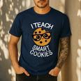 Teacher Shirt I Teach Smart Cookies Shirt Nerd Tee Men's Casual T-Shirt Navy