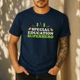 Teacher Superhero Student Educator Special Education Men's Casual T-Shirt Navy Teacher Superhero Student Educator Special Education Men's Casual T-Shirt Navy