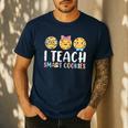 Teacher I Teach Smart Cookies For Men Women Kids Men's Casual T-Shirt Navy Teacher I Teach Smart Cookies For Men Women Kids Men's Casual T-Shirt Navy