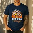 Teacher Thanksgiving Thankful For My Third Grade Turkeys Men's Casual T-Shirt Navy Teacher Thanksgiving Thankful For My Third Grade Turkeys Men's Casual T-Shirt Navy