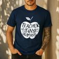 Teacher Of Tiny Humans Preschool Kindergarten Teacher Men's Casual T-Shirt Navy Teacher Of Tiny Humans Preschool Kindergarten Teacher Men's Casual T-Shirt Navy