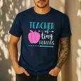 Teacher Of Tiny Humans Preschool Pre K Kindergarten Teacher Men's Casual T-Shirt Navy Teacher Of Tiny Humans Preschool Pre K Kindergarten Teacher Men's Casual T-Shirt Navy