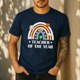 Teacher Of The Year Best Teacher Ever Men Women Men's Casual T-Shirt Navy