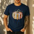 Teachers Students Fall Book Pumpkin Fall Librarians Bookworm Men's Casual T-Shirt Navy Teachers Students Fall Book Pumpkin Fall Librarians Bookworm Men's Casual T-Shirt Navy