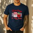 Teaching Is My Jam Cute Strawberry For Women Teachers Men's Casual T-Shirt Navy