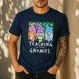 Teaching My Little Gnomies With Gnome For Teacher Women Men's Casual T-Shirt Navy Teaching My Little Gnomies With Gnome For Teacher Women Men's Casual T-Shirt Navy