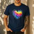 Teaching Is a Work Of Heart Tie Dye Hippie For Teacher For Men Women Girls Kids Men's Casual T-Shirt Navy Teaching Is a Work Of Heart Tie Dye Hippie For Teacher For Men Women Girls Kids Men's Casual T-Shirt Navy
