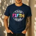 Team Fifth Grade Teacher Back To School 5th Grade Squad Kids Men's Casual T-Shirt Navy Team Fifth Grade Teacher Back To School 5th Grade Squad Kids Men's Casual T-Shirt Navy