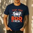 Team Para Boo Crew Halloween Ghost Paraprofessional Teacher Men's Casual T-Shirt Navy
