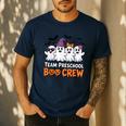 Team Preschool Boo Crew Halloween Teacher Student Costume Men's Casual T-Shirt Navy Team Preschool Boo Crew Halloween Teacher Student Costume Men's Casual T-Shirt Navy