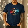 Team Seventh Grade Teacher Student Back To School 7th Grade Men's Casual T-Shirt Navy