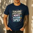 Team Sped Sped Teacher Special Education Teacher Team Men's Casual T-Shirt Navy
