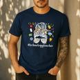 Technology Teacher Messy Bun Technology Teaching Men's Casual T-Shirt Navy Technology Teacher Messy Bun Technology Teaching Men's Casual T-Shirt Navy