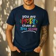 Test Day Teacher Shirt You Are More Than a Test Score Women Men's Casual T-Shirt Navy Test Day Teacher Shirt You Are More Than a Test Score Women Men's Casual T-Shirt Navy