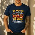 Thankful For My 5th Grade Turkeys Thanksgiving Teacher Fall Men's Casual T-Shirt Navy Thankful For My 5th Grade Turkeys Thanksgiving Teacher Fall Men's Casual T-Shirt Navy