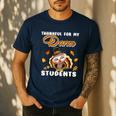 Thankful For My Dance Students Thanksgiving Turkey Teacher For Men Women Girls Kids Men's Casual T-Shirt Navy