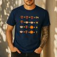 Thanksgiving Order Of Operations Turkey Quiz Math Teacher Men's Casual T-Shirt Navy Thanksgiving Order Of Operations Turkey Quiz Math Teacher Men's Casual T-Shirt Navy