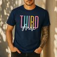 Third Grade Girls Boys Teacher Team 3rd Grade Squad Men's Casual T-Shirt Navy Third Grade Girls Boys Teacher Team 3rd Grade Squad Men's Casual T-Shirt Navy