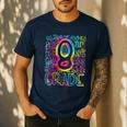 Tie Dye 8th Grade Typography Team Eighth Grade Teacher Men's Casual T-Shirt Navy Tie Dye 8th Grade Typography Team Eighth Grade Teacher Men's Casual T-Shirt Navy