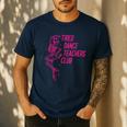 Tired Dance Teachers Club Dance Lover Men's Casual T-Shirt Navy