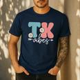 TK Vibes Back To School Teachers Students TK Team Men's Casual T-Shirt Navy