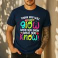 Today You Will Glow When You Show What You Know Teachers Day Men's Casual T-Shirt Navy Today You Will Glow When You Show What You Know Teachers Day Men's Casual T-Shirt Navy