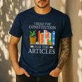 History Teacher I Read The Constitution For The Articles For Men Women Men's Casual T-Shirt Navy History Teacher I Read The Constitution For The Articles For Men Women Men's Casual T-Shirt Navy