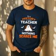 History Teacher School Shirt Halloween Educator Men Women Kids Men's Casual T-Shirt Navy History Teacher School Shirt Halloween Educator Men Women Kids Men's Casual T-Shirt Navy