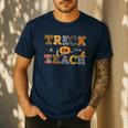 Trick Or Teach Funny School Teacher Halloween Costume Men's Casual T-Shirt Navy Trick Or Teach Funny School Teacher Halloween Costume Men's Casual T-Shirt Navy
