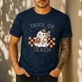Trick Or Teach Teacher Men's Casual T-Shirt Navy Trick Or Teach Teacher Men's Casual T-Shirt Navy