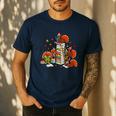 Turkey Reading Books Fall Thanksgiving Teacher Librarian Men's Casual T-Shirt Navy Turkey Reading Books Fall Thanksgiving Teacher Librarian Men's Casual T-Shirt Navy