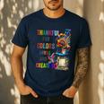 Turkey Thanksgiving Art Teacher Costume Tee For Artists Men's Casual T-Shirt Navy
