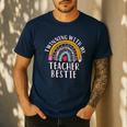 Twinning With My Teacher Bestie Spirit Week Girls Day Kids Men's Casual T-Shirt Navy Twinning With My Teacher Bestie Spirit Week Girls Day Kids Men's Casual T-Shirt Navy