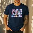 Twinning With My Teacher Bestie Teaching Partner Men's Casual T-Shirt Navy Twinning With My Teacher Bestie Teaching Partner Men's Casual T-Shirt Navy