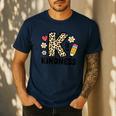 Unity Day Design Kindness Orange Teacher Kids Be Kind Men's Casual T-Shirt Navy