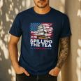 US History Teacher Boston Spilling The Tea Since 1773 Men's Casual T-Shirt Navy US History Teacher Boston Spilling The Tea Since 1773 Men's Casual T-Shirt Navy