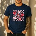 Valentine You Are Loved Worthy Enough Candy Heart Teacher For Men Women Girls Kids Men's Casual T-Shirt Navy