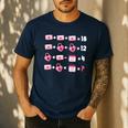 Valentines Day Order Of Operations Valentines Math Teacher Men's Casual T-Shirt Navy Valentines Day Order Of Operations Valentines Math Teacher Men's Casual T-Shirt Navy