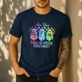 Vintage Are You Fall O Ween Directions Teacher Halloween Men's Casual T-Shirt Navy