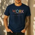 Vintage Work Bestie Definition Teachers Nurses Boss Women Men's Casual T-Shirt Navy Vintage Work Bestie Definition Teachers Nurses Boss Women Men's Casual T-Shirt Navy