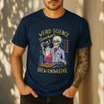 Weird Science Skeleton Halloween Teachers Brew Knowledge Men's Casual T-Shirt Navy Weird Science Skeleton Halloween Teachers Brew Knowledge Men's Casual T-Shirt Navy